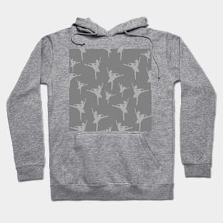 Ballerina Grey Pattern Hoodie